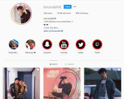 He has gained rich fan following also on a picture sharing platform, as of 2020; his Instagram account amassed with over 73,000 followers.